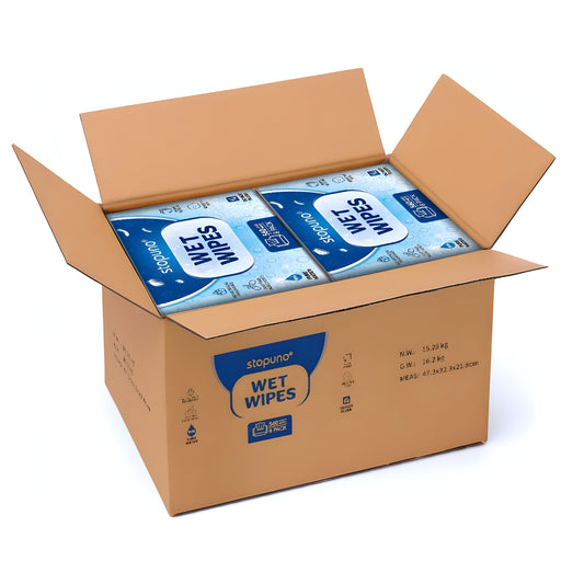 Stopuno Large Wet Wipes 16-Pack Case (1120 Total Wipes)